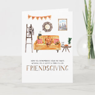 Cute Friendsgiving Thanksgiving Greeting Card