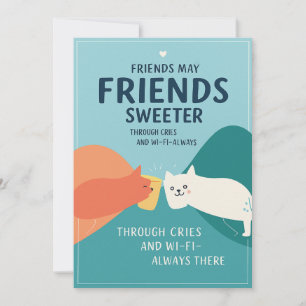 Cute Friendship Greeting Card 