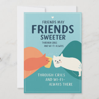 Cute Friendship Greeting Card 