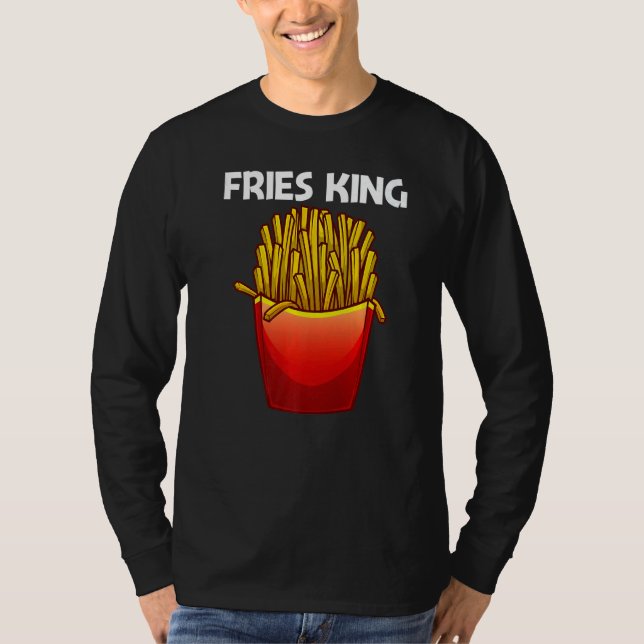 Cute Fries For Men Boys Potato Fries French Fry T-Shirt (Front)