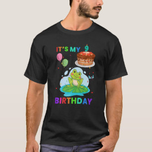 Cute Frog 1st Birthday  Frogs Animal  Graphic T-Shirt