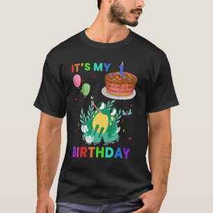 Cute Frog 2nd Birthday Frogs Animal Graphic T-Shirt