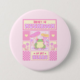 Cute Frog and Mushroom - Funny Romantic 7.5 Cm Round Badge