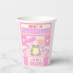 Cute Frog and Mushroom - Funny Romantic Paper Cups