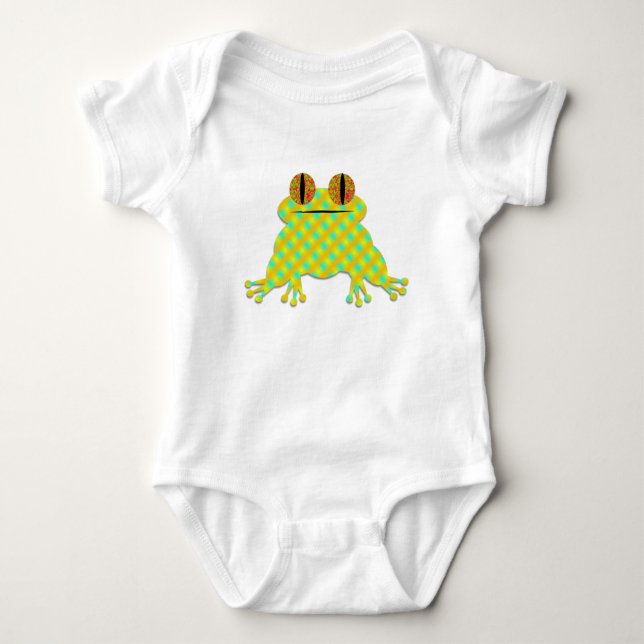 Cute Frog Baby Bodysuit (Front)