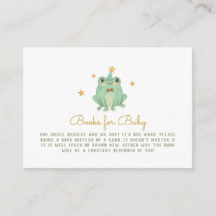 Cute Frog Books for Baby Enclosure Card