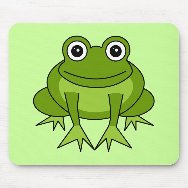 Cute Frog Cartoon - Prince in Training Mouse Mat (Front)