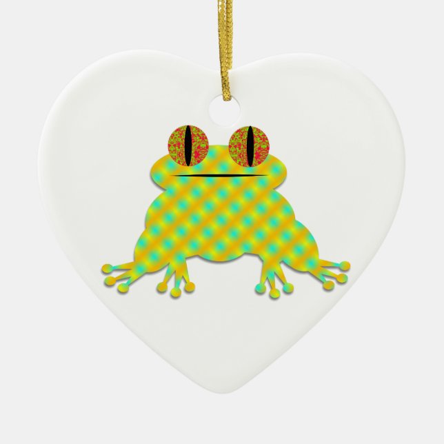 Cute Frog Ceramic Tree Decoration (Front)