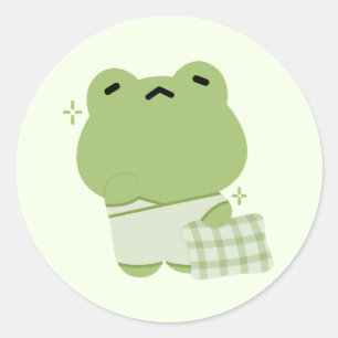Cute Frog Classic Round Sticker