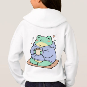 Cute Frog Cozy – Kawaii Frog Coffee T-Shirt