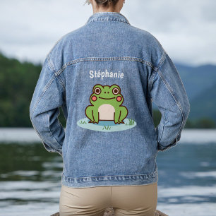 Cute Frog Denim Jacket