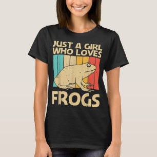 Cute Frog Design For Girls Mum Toad Catcher Pet An T-Shirt
