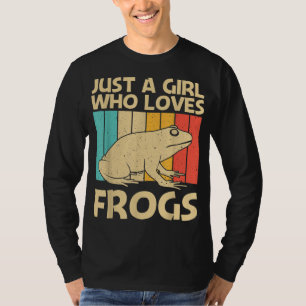 Cute Frog Design For Girls Mum Toad Catcher Pet An T-Shirt