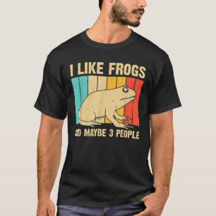 Cute Frog Design For Toad Lover Men Women Amphibia T-Shirt