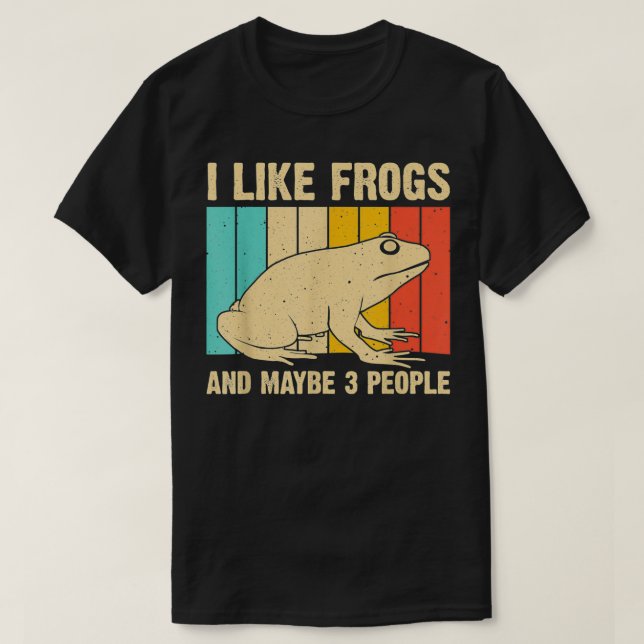 Cute Frog Design For Toad Lover Men Women Amphibia T-Shirt (Design Front)