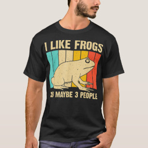 Cute Frog Design For Toad Lover Men Women Amphibia T-Shirt
