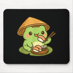 Cute Frog Eating Sushi Anime Japanese Men Women Ki Mouse Mat