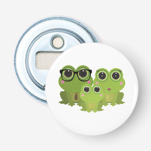 Cute Frog Family Bottle Opener