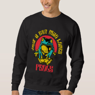 Cute Frog For Boys Kids Toad Catcher Pet Animal Sweatshirt