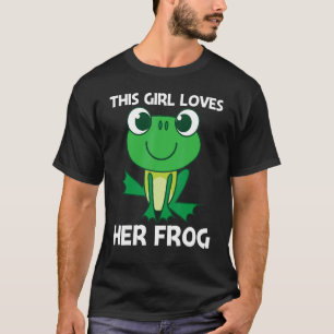 Cute Frog For Girls Mum Forest Zoo Pet Animal Catc T-Shirt