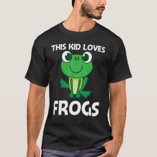 Cute Frog For Kids Boys Forest Zoo Pet Animal Catc T-Shirt