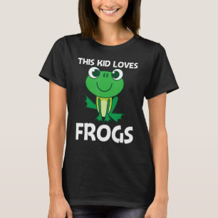 Cute Frog For Kids Boys Forest Zoo Pet Animal Catc T-Shirt