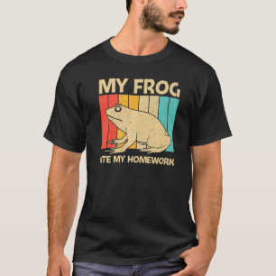 Cute Frog For Kids Boys Toad Catcher Pet Animal T-Shirt