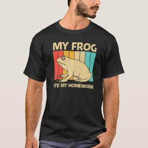 Cute Frog For Kids Boys Toad Catcher Pet Animal T-Shirt