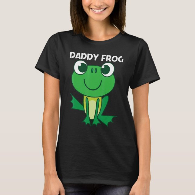 Cute Frog For Men Dad Forest Zoo Pet Animal Catche T-Shirt (Front)