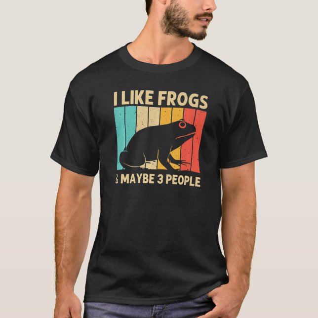 Cute Frog For Men Women Frog  Toad Animal Tadpole  T-Shirt (Front)