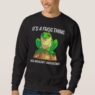 Cute Frog For Men Women Kids Fresh Water Animal 6 Sweatshirt
