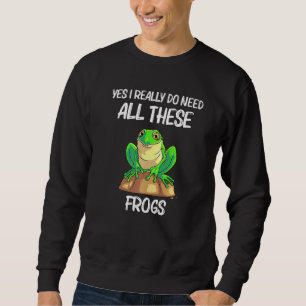 Cute Frog For Men Women Kids Fresh Water Animal Sweatshirt