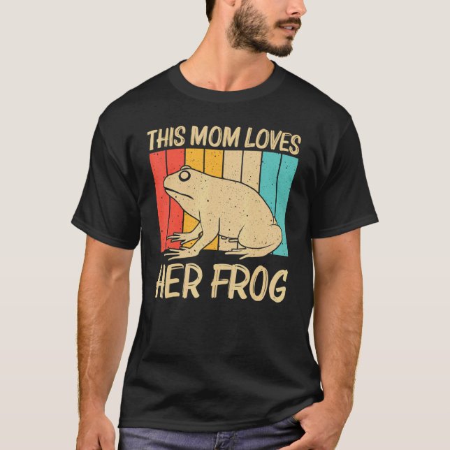Cute Frog For Mum Women Toad Catcher Pet Animal   T-Shirt (Front)