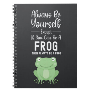 Cute Frog Gifts Happy Funny Cartoon Animal Notebook