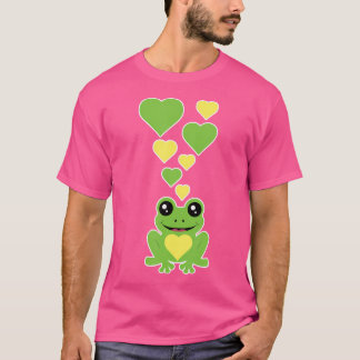 Cute Frog Hearts Frog Lover I Love Frogs T-Shirt