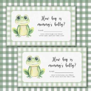 Cute frog - How big is mummy's belly Enclosure Card