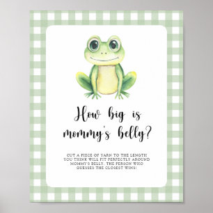 Cute frog - how big is mummy's belly game poster