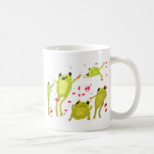 Cute frog illustration coffee mug
