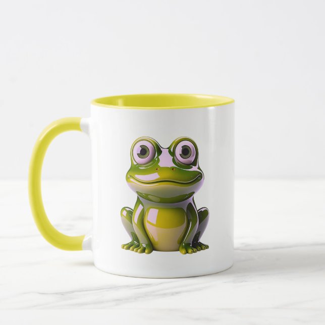 Cute Frog Illustration Mug (Left)