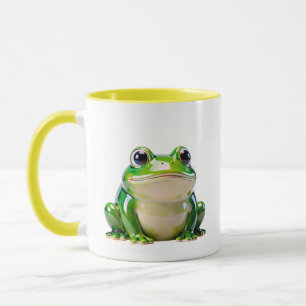 Cute Frog Illustration Mug