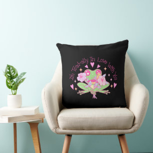 Cute Frog - I'm Totally In Love With You Cushion