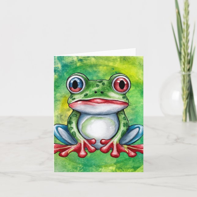 Cute Frog Invitation (Front)