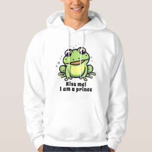 Cute frog kiss me hoodie