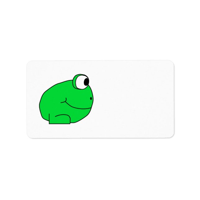 Cute Frog. Label (Front)
