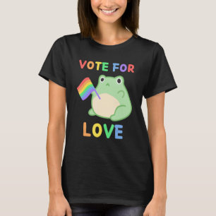Cute Frog Lgbt Bi Pride Proud Gay Lesbian Flag Lgb T-Shirt