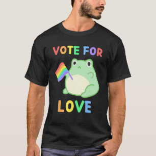 Cute Frog Lgbt Bi Pride Proud Gay Lesbian Flag Lgb T-Shirt