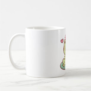 Cute Frog Licking On Ice Cream Coffee Mug