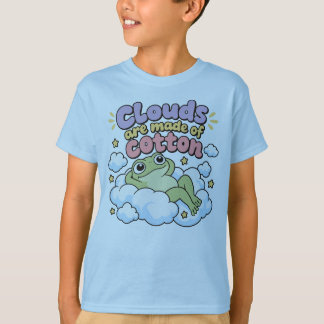 Cute Frog Lover Cloud Humour Kawaii Frogs Nature T-Shirt