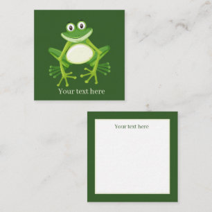cute frog lovers add sentiment Note Card