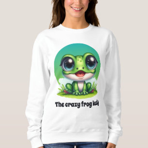 Cute frog lovers customisable sweatshirt